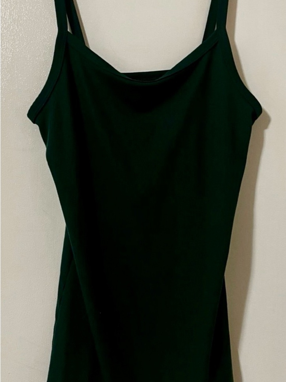 No Boundaries Dark Green Spaghetti Strap tank top
